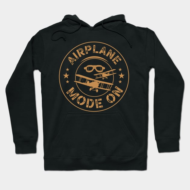 Airplane mode on Hoodie by Warmth Saga